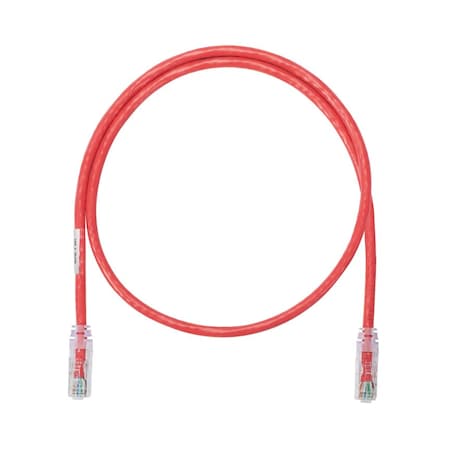 Cat6A Patch Cord, Cm/Lszh, Red (10 Pack), 10PK